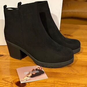 Dream Pairs black fashion boots Zoey-1